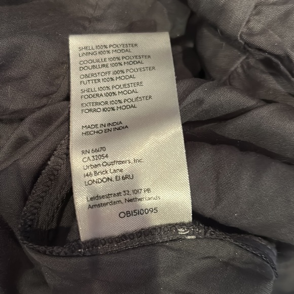 NWT FREE PEOPLE faye velvet military style jack in ebony grey size small - Picture 11 of 12